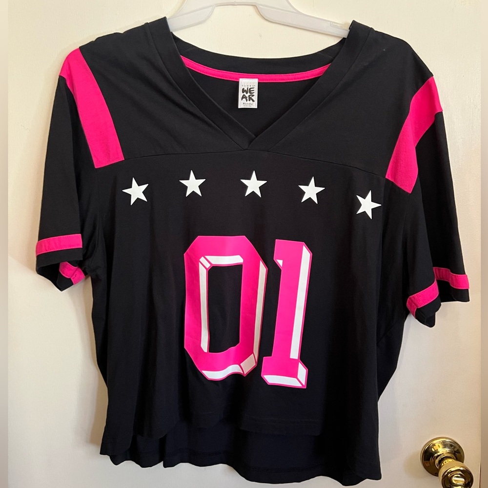 Zumba Fitness Crop Jersey Top, Size XL